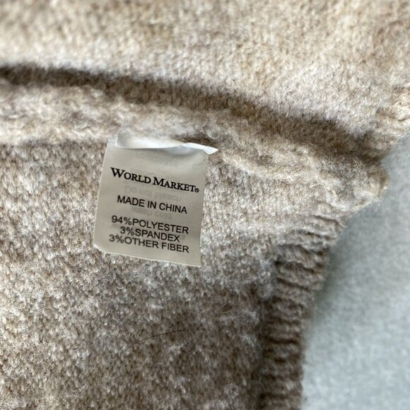 World Market Open Front Cardigan Womens One Size Cozy Polyester Classic Workwear - Picture 7 of 12